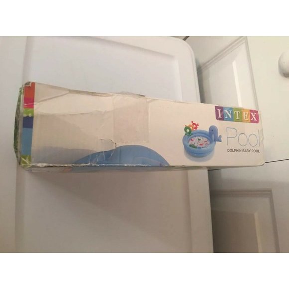 New Intex Dolphin Inflatable‎ Pool with Colorful Rings for Babies and Toddlers - Picture 2 of 5